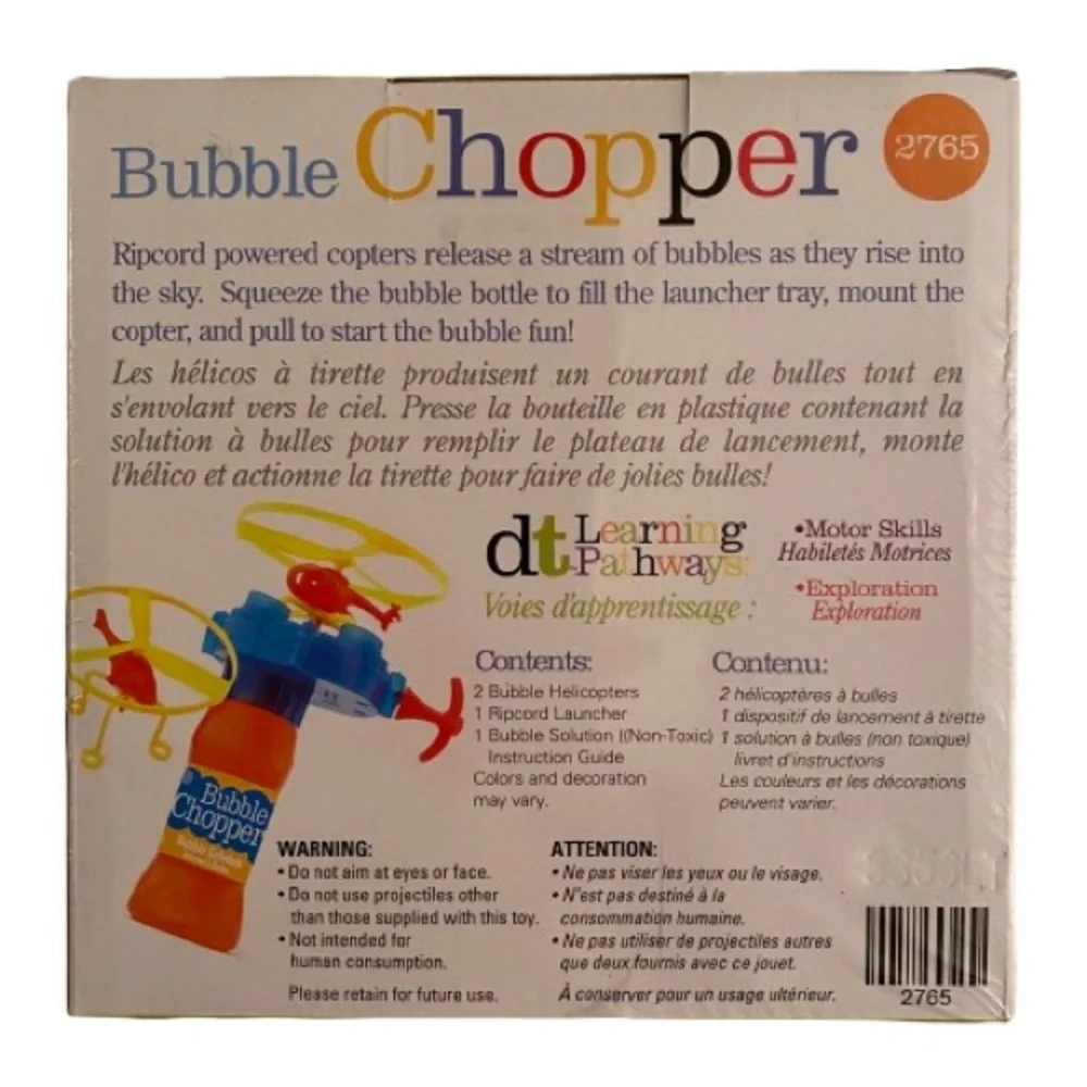 Discovery Toys Kids Bubble Chopper 2016 Ages 3+ Outdoor Fun New SEALED Packaging